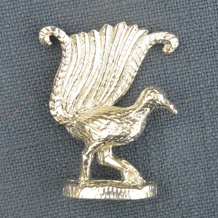 Lyre Bird Pewter Figurine Hand Cast by William Sturt for wholesale by William Sturt Fine Pewter