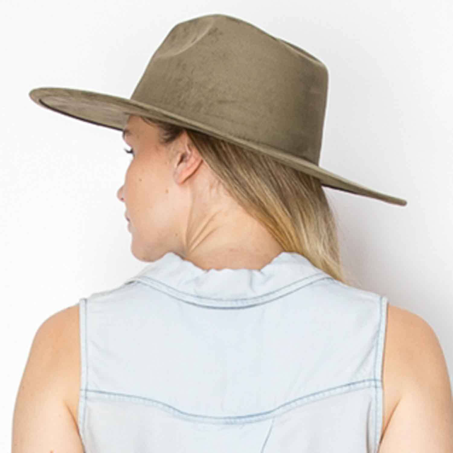 One and Only Accessories - Wholesale Fedora - Women's - Best seller Fashion Classic Wide Brim suede Hat New Color  (Copy)6