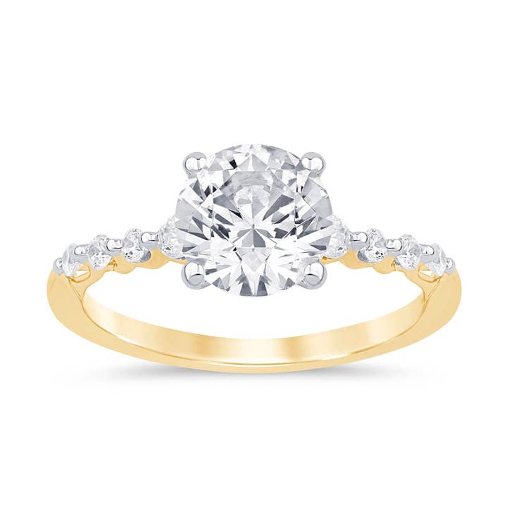 Bague de fiançailles en diamant de laboratoire 2,25 CTW Vs en or 14 Kt pour la vente par White Rock