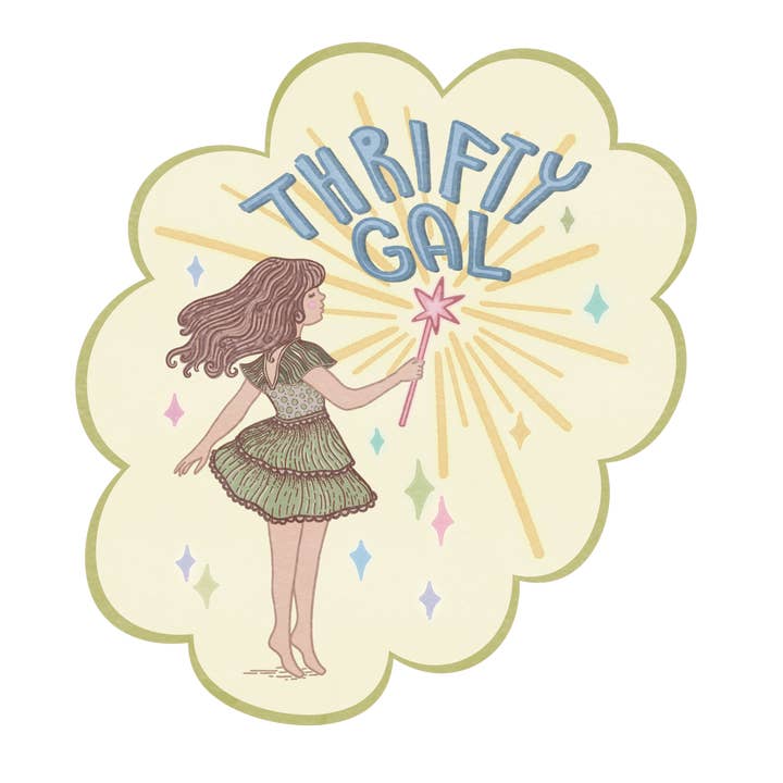 Madison Alley - Wholesale Sticker - Thrifty Gal - 3in Vinyl Sticker 2