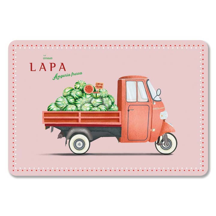 American Lapa watermelon placemat for wholesale by Cirnauti