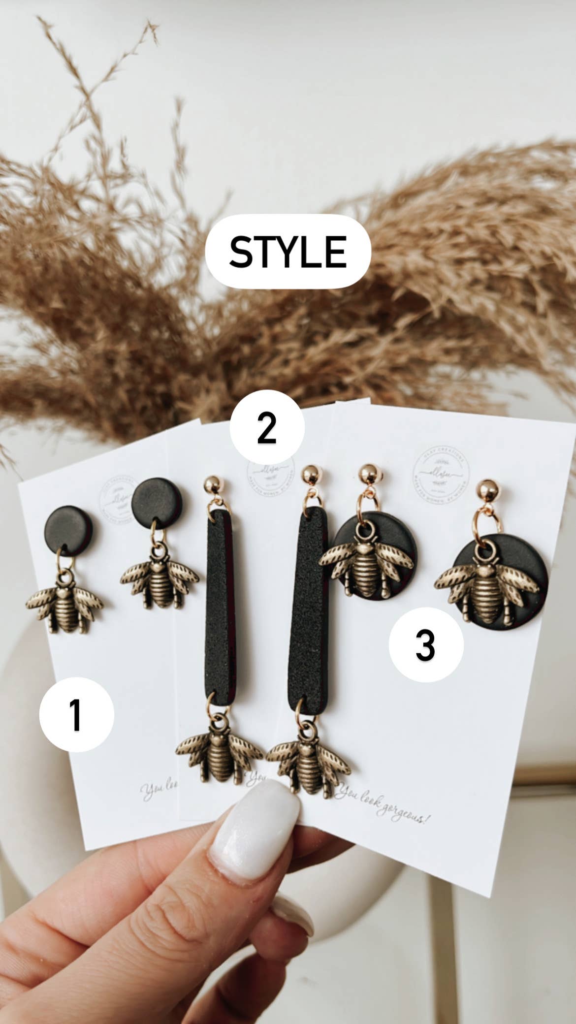 ElleseeWomen - Wholesale Dangle Earrings - Bee dangles1