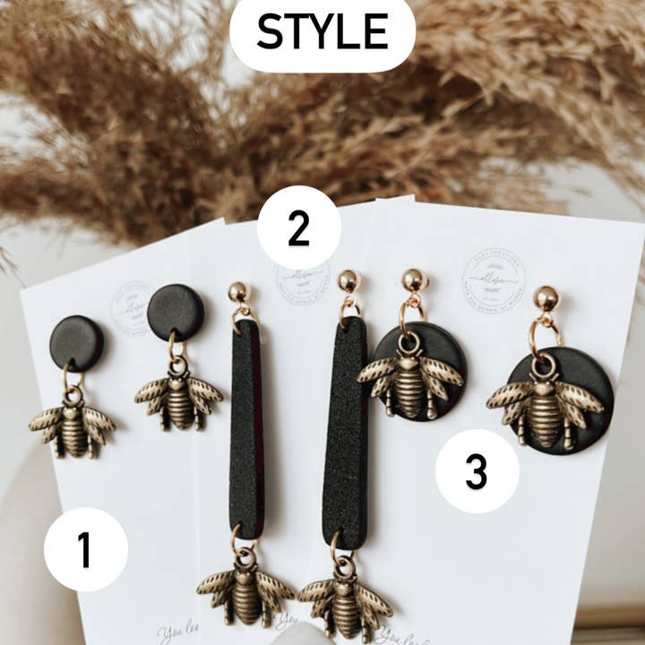 ElleseeWomen - Wholesale Dangle Earrings - Bee dangles1