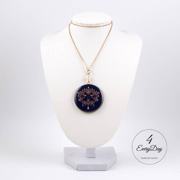 Medaglione : segno zodiacale Gemelli per la vendita all'ingrosso da parte di 4everyday Handmade