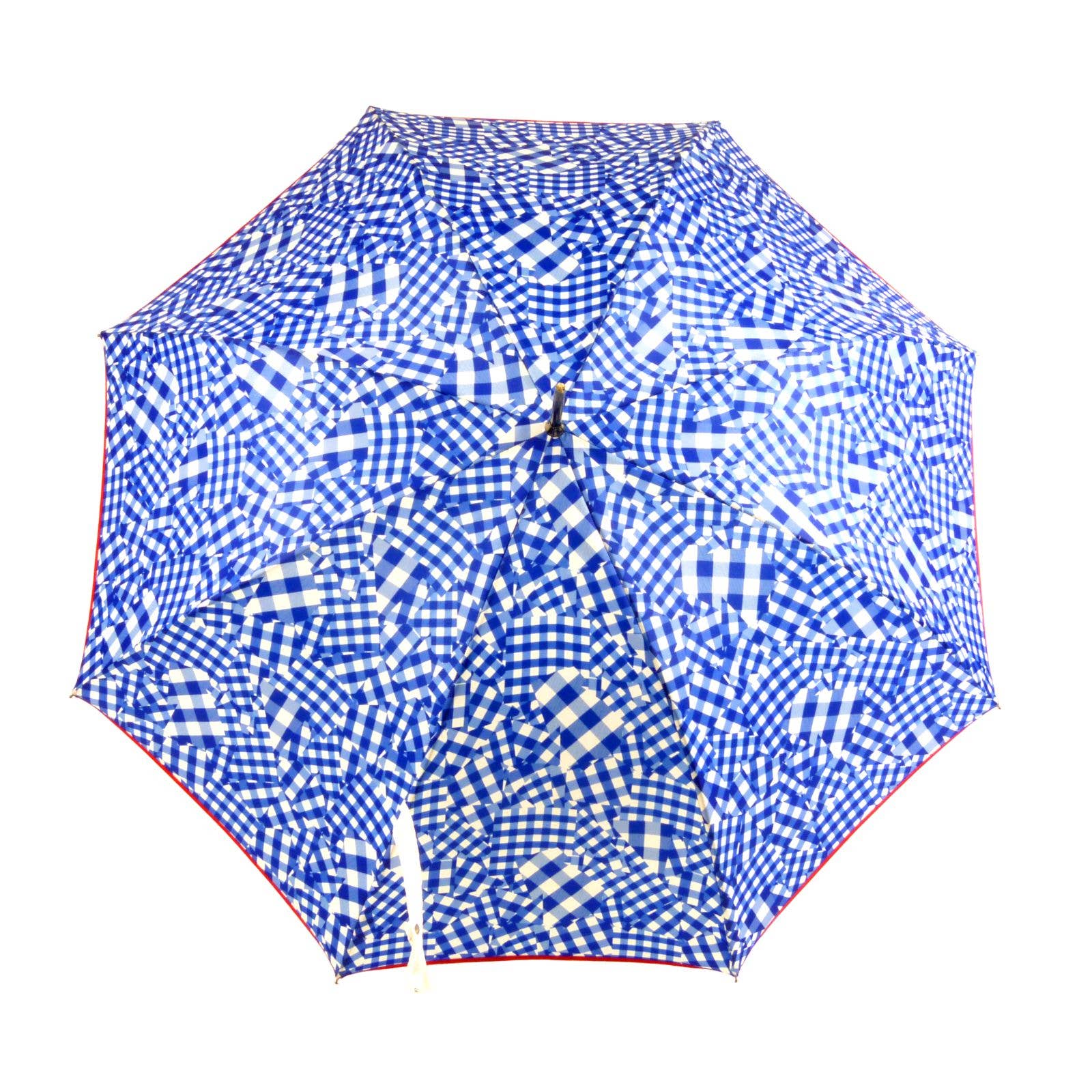 Le parapluie français - Wholesale Paraplu - Uniseks - Vichy Patch marine paraplu1