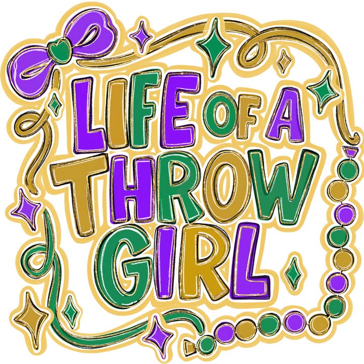 Life of a Throw Girl MG DTF Transfer for wholesale by M2B Designs