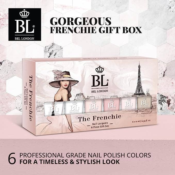 Eveline Cosmetics - Wholesale Nail Polish Set - BEL London The Frenchie Luxury 6 Pack Multi-color Nail Polis