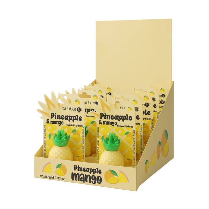Ananas & Mango Läppbalsam POS-enhet för wholesale av Bubble T Cosmetics