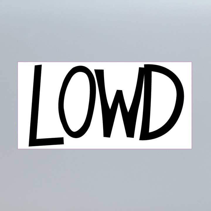 Dayton LOWD Sign Sticker for wholesale by Kase Wear
