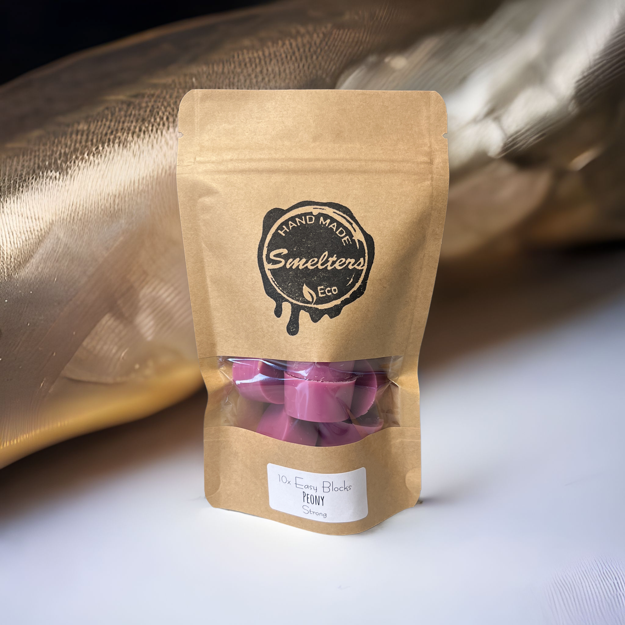 Smelters - Vente Fondants - Bougies parfumées cire - Pivoine - Easy Blocks - 90 g0