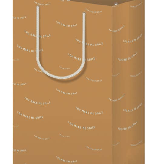 Make Me Smile Gift Bag for wholesale by Fuzzy Whale Paper Co
