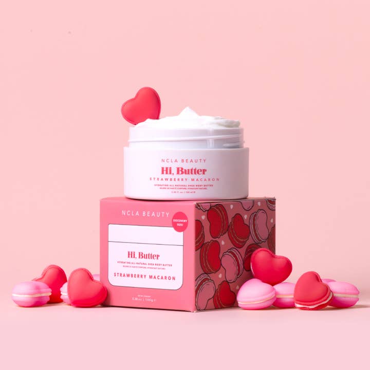 Hej, Butter Body Butter - Jordbær Macaron Opdagelsesstørrelse for engroshandel hos NCLA Beauty