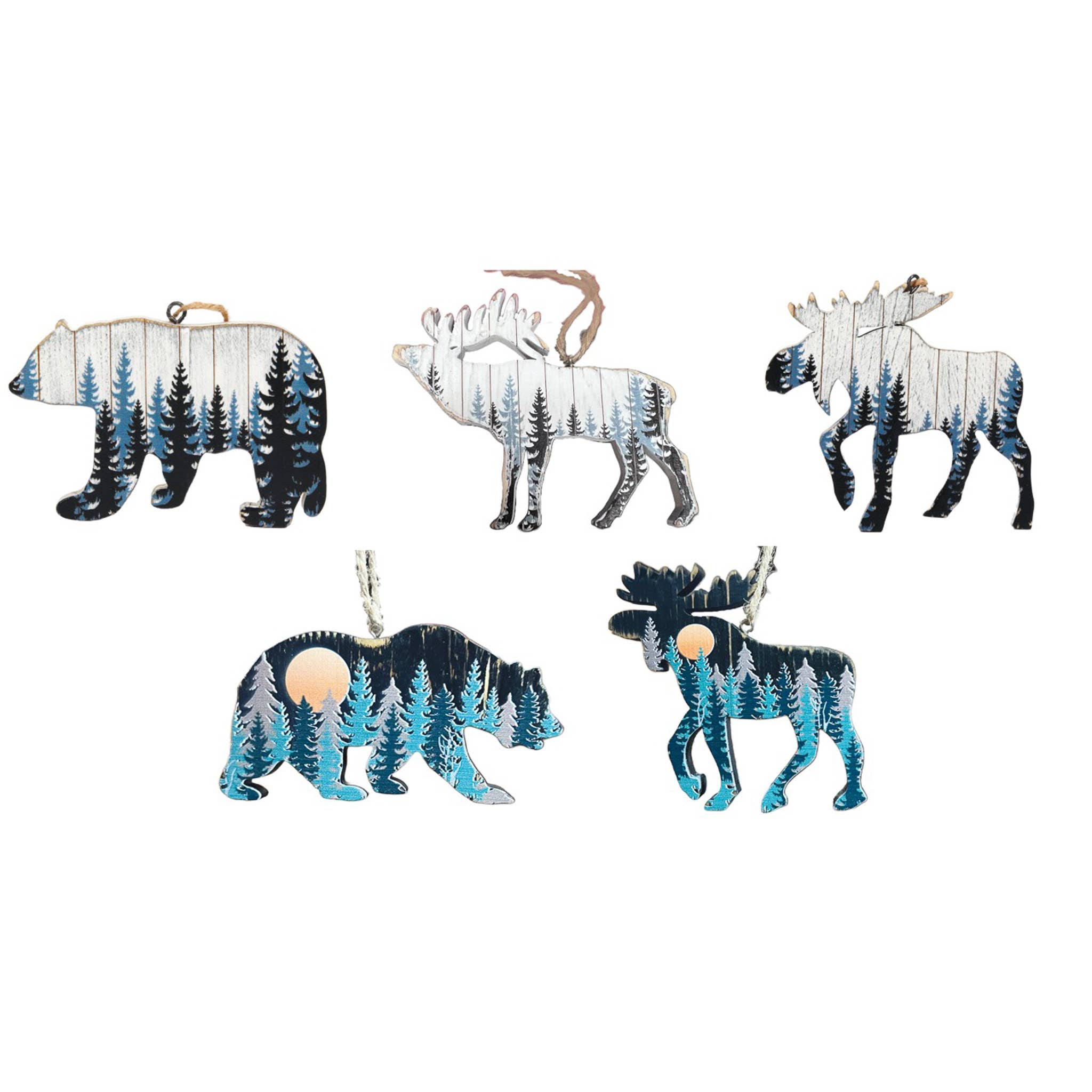 Pawnee Bill’s – Großhandel Verzierungs-Set – Holz-Waldornamente0