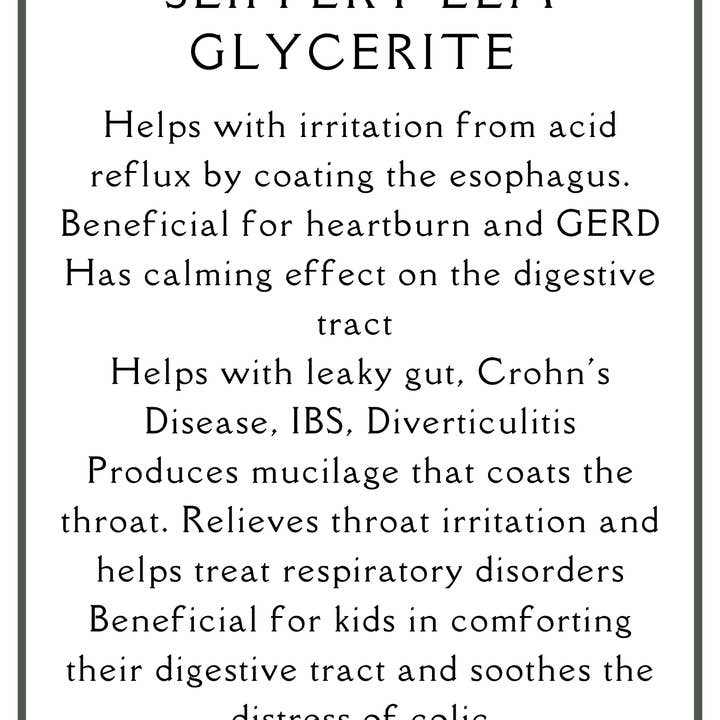 Healing House Herbs - Wholesale Oral Supplement/Vitamin - Slippery Elm Glycerite1