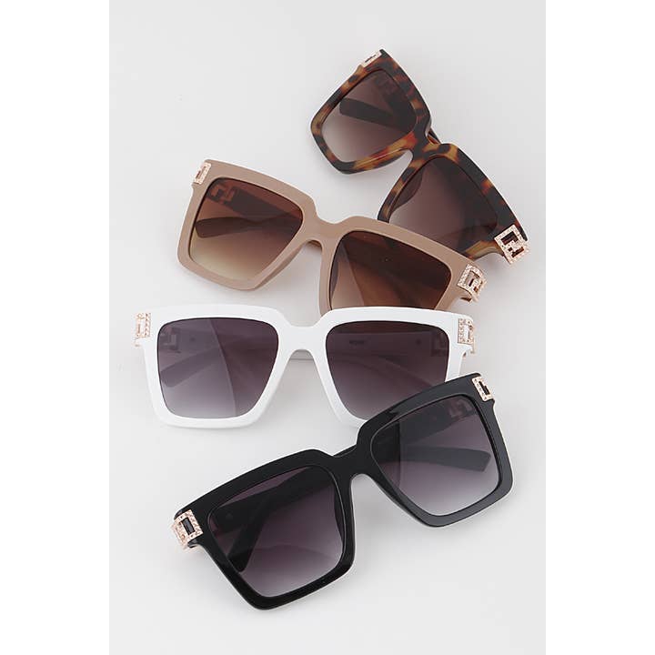 mezcla Gafas de sol Greek Key Square de venta al por mayor en Faire1