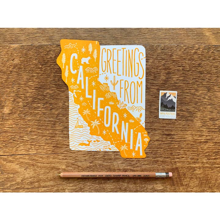 Noteworthy Paper & Press – Großhandel Postkarten – Postkarte „Kalifornien“1