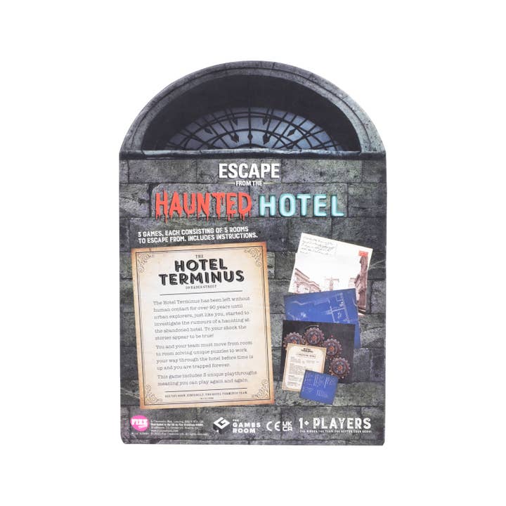 Fizz Creations Inc - Wholesale Board Game - Esacape the Haunted Hotel - Escape Room Game