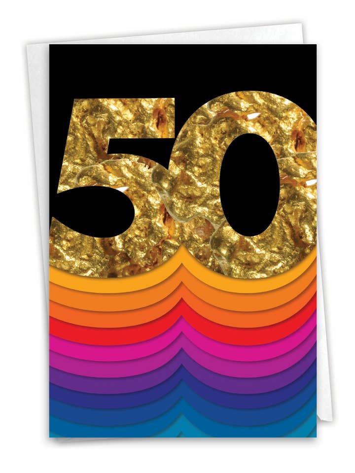 Årsdagskort - Djärva milstolpar - 50 för wholesale av NobleWorks