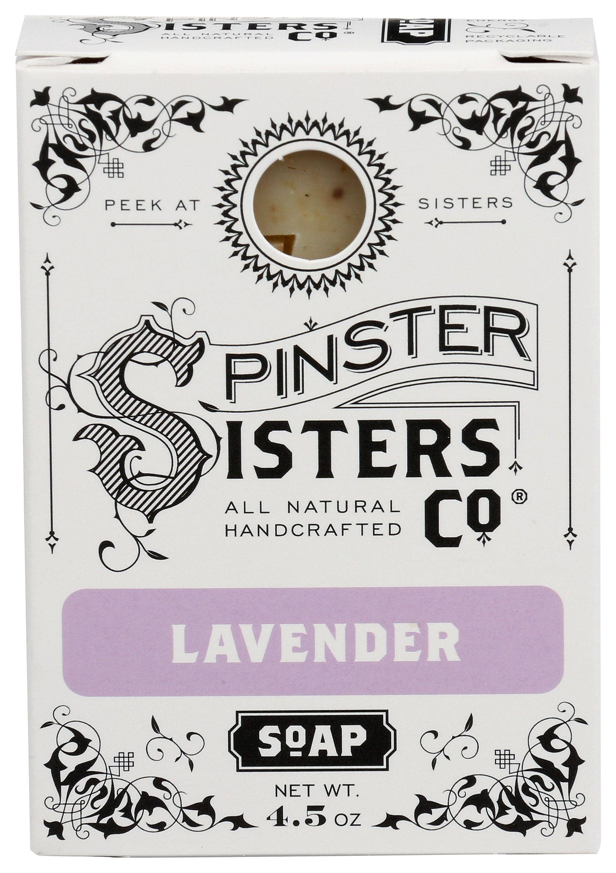 Everyday Supply Co - Wholesale Bar Soap - SPINSTER SISTERS CO SOAP BAR LAVENDER - Case of 30
