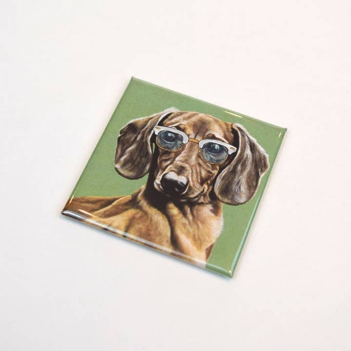 Dachshund Dog Magnet for wholesale by Emma Sage Fine Art