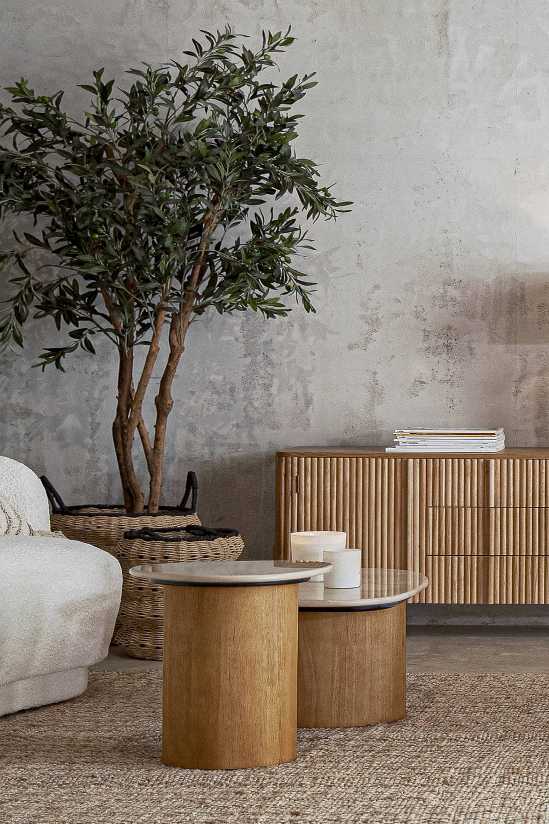 Kodu - Wholesale Side Table - Lorach Side Table, Marble, Natural, 41 x 37 x 44 Cm4