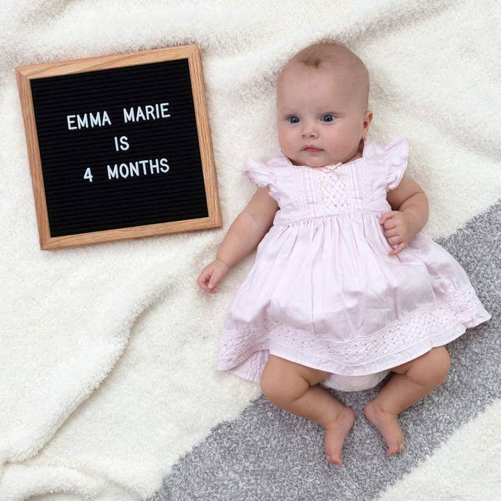 Felt Like Sharing - Wholesale Sign - Black Felt Letter Board - 10x10 Inches
