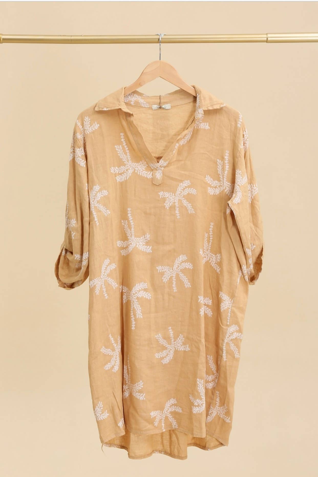 LÉA & LUC – Großhandel Kleid – Damen – Bedruckte Kleider aus 100% Leinen REF.680222