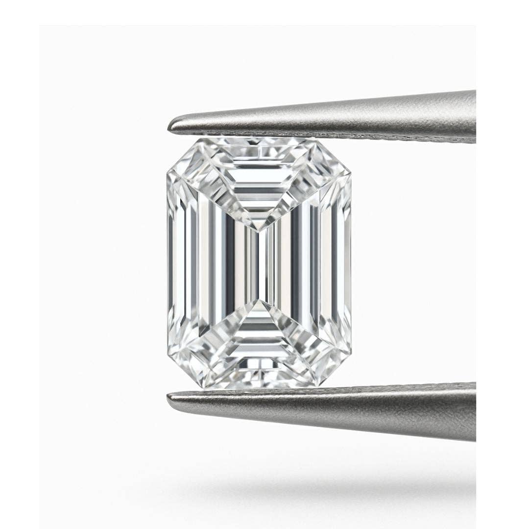 Fine Diamond - Wholesale Single Stone/Solitaire Ring - Emerald Cut Loose Lab Grown Diamond Stone VVS2 IGI Certified2