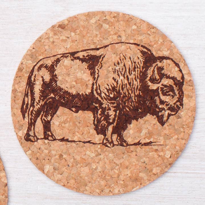 Counter Couture - Wholesale Coasters - Bison Cork Coaster