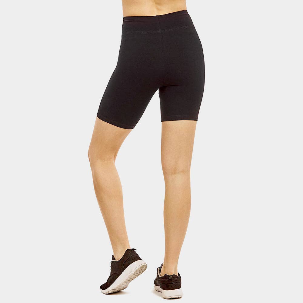 Sensibling Corp. - Wholesale Athletic Shorts - Women's - Ladies High Waisted 15 Inch Outseam Shorts Leggings
5