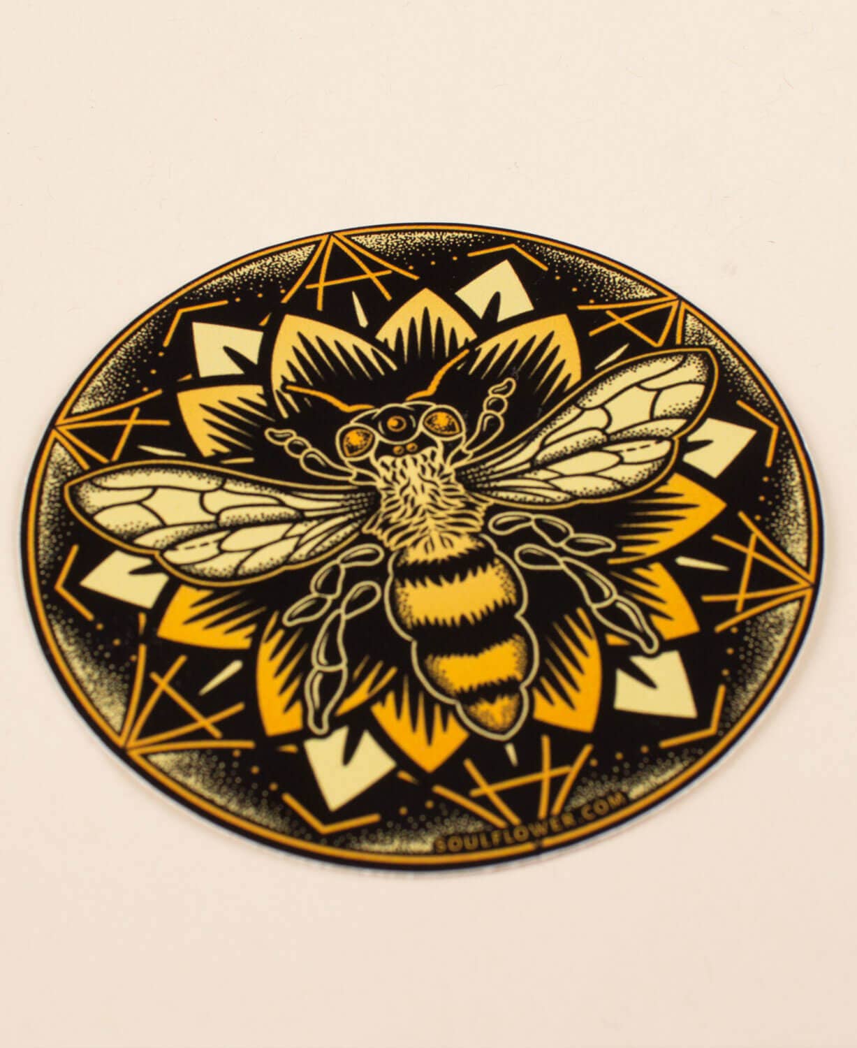 Soul Flower - Wholesale Sticker - Bee Mandala Sticker - Bee Stickers1