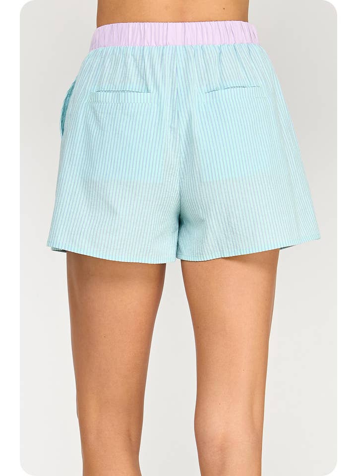 Strut & Bolt – Engroshandel Shorts – Kvinder – Stribede bomuldspoplinshorts18