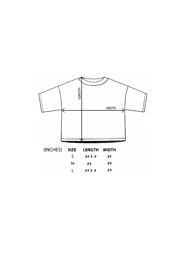 2&moon - Wholesale Screen Printed T-Shirt - Women's - Flower Graphic Crop Tee
