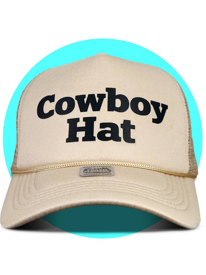 Cowboy Hat Trucker Hat for wholesale by Trash Flowers Trucker Hats