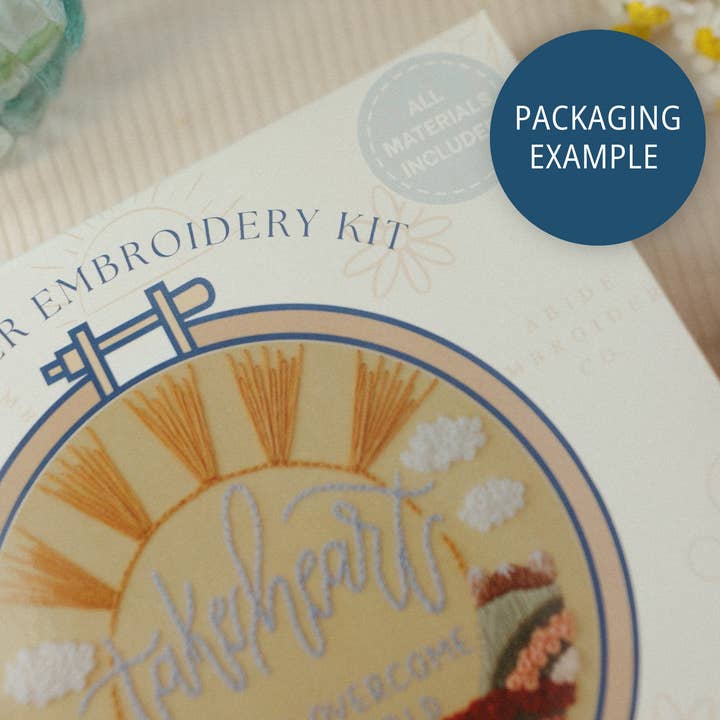 Abide Embroidery Co. - Wholesale Embroidery/Cross Stitch Supplies - "A Woman Who Fears the Lord" (Proverbs 31:30) Embroidery Kit2