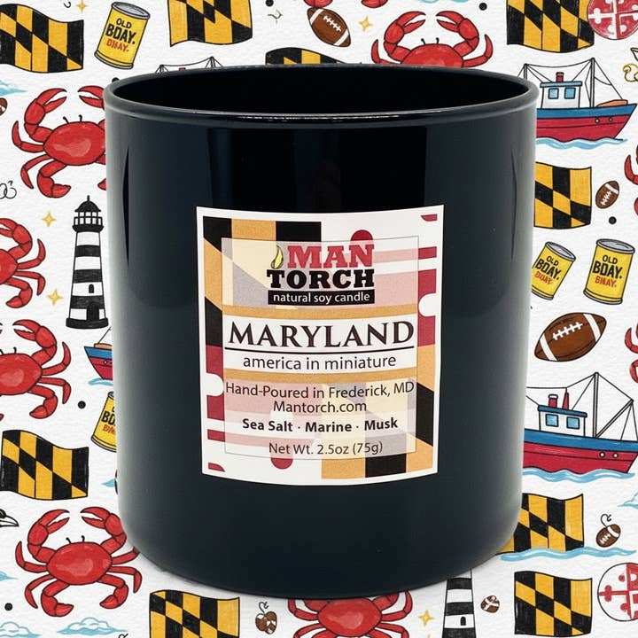 Maryland | Mantorch Soy Candle for wholesale by twindles candle company