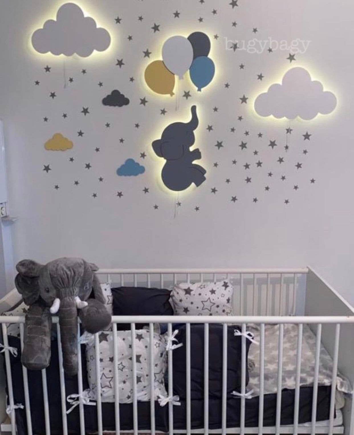 può fare tutti i colori Lampada da parete con 4 palloncini per cameretta bambini  Decorazione da parete per nursery in vendita all'ingrosso su Faire3
