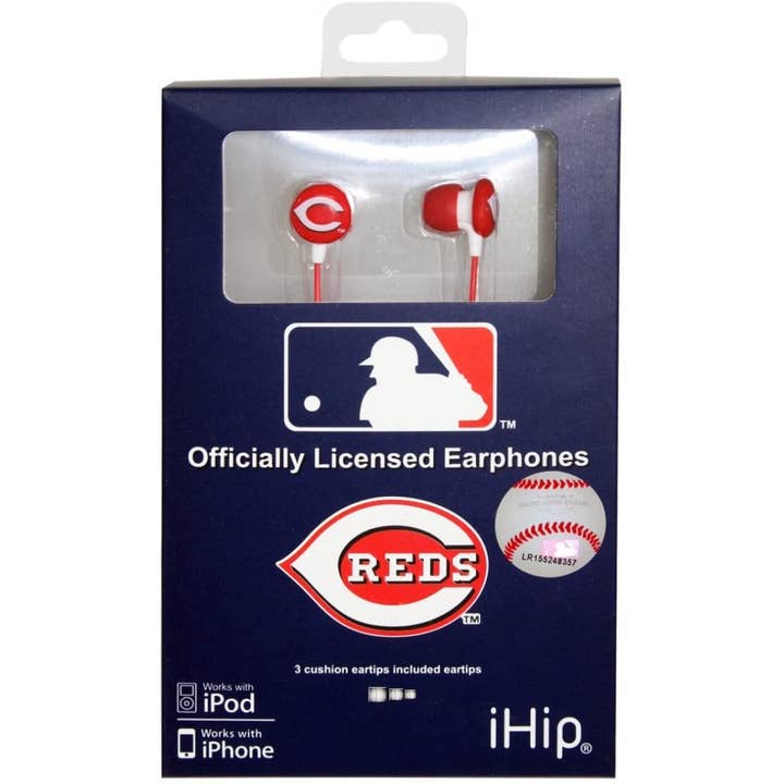 MLB Cincinnati Reds Hands-free Earbuds for wholesale by Majestic Sports