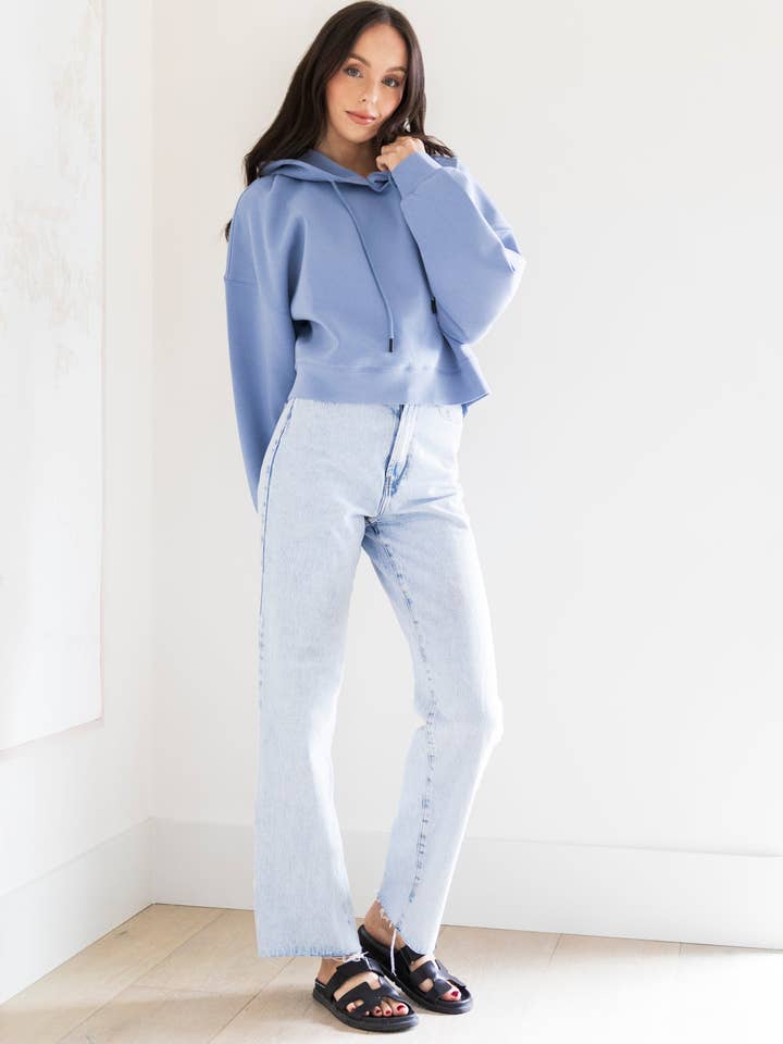 Sia Sweatshirt in True Blue for wholesale on Faire2