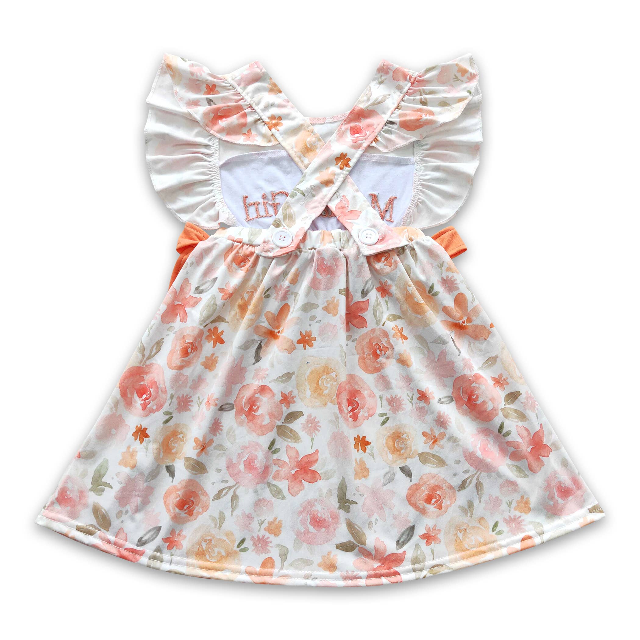 Yawoo Garments - Vente Ensemble de vêtements – bébé - Vêtements pour enfants brodés couleur pêche pour la fête des mères4