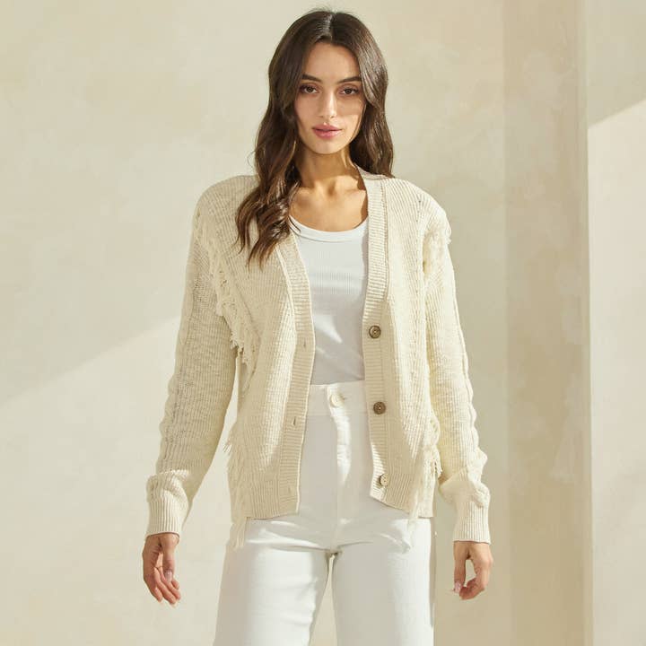 Fringe Cardigan for wholesale by Able