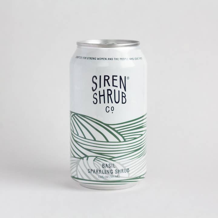 Siren Shrub Company LLC - Wholesale Non-Alcoholic Aperitif/Mocktail - Sparkling Shrub Starter Set - Basil and Tart Cherry (4pks)1