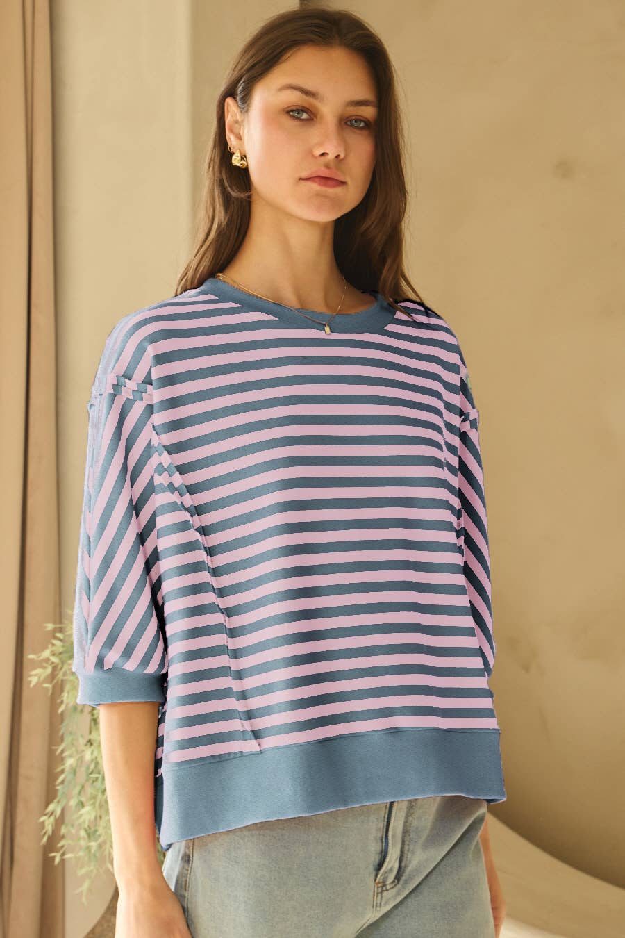 Oddi - Wholesale Knit Top - Women's - Striped Knit Top8