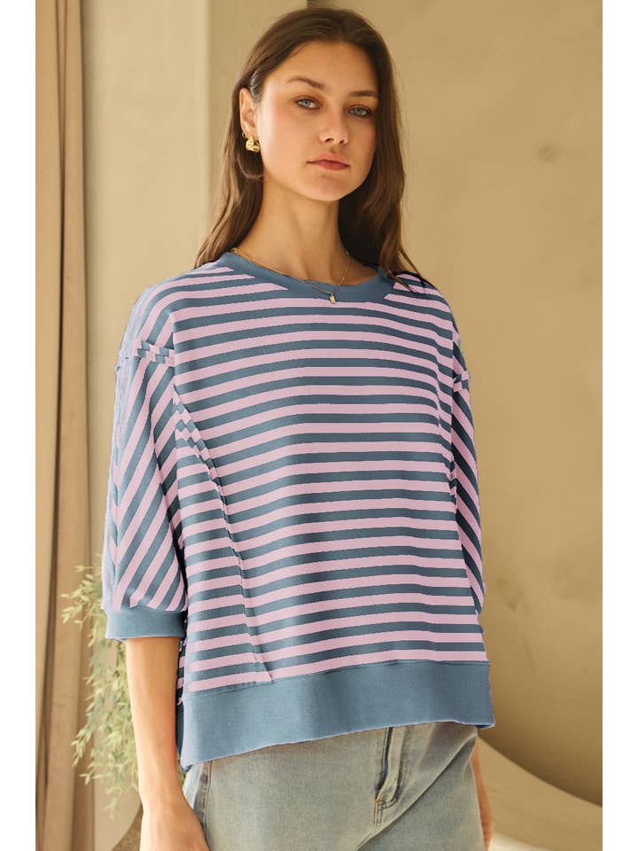 Oddi - Wholesale Knit Top - Women's - Striped Knit Top8