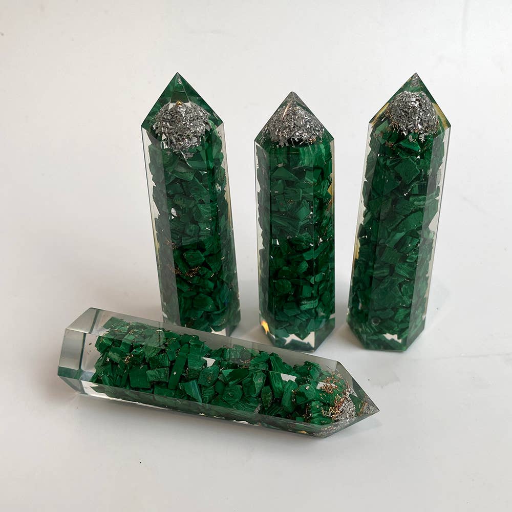 VIE – wholesale Spiritual stone/crystal – Orgonite Obelisk Tower, 8x2x2cm35