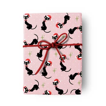 Vintage Pinup Holiday Double Sided Gift Wrap  Retro Wrapping Paper – Mod  Lounge Paper Company