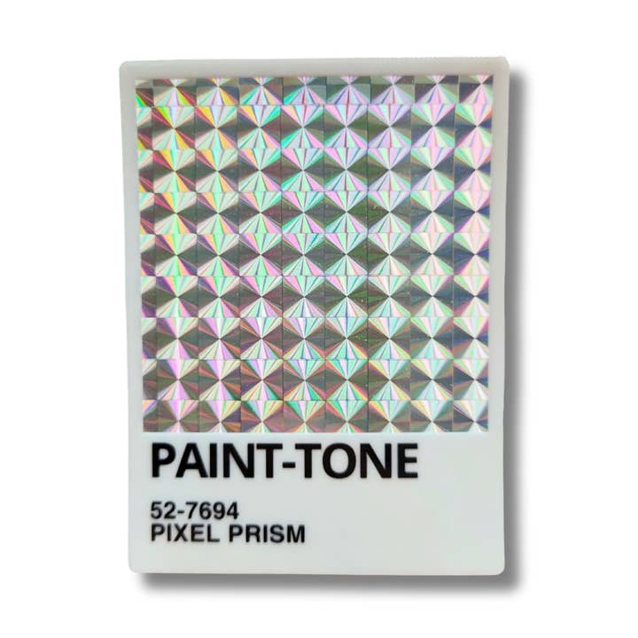 Autocollant prismatique en vinyle peint pour la vente par Salt & Paper