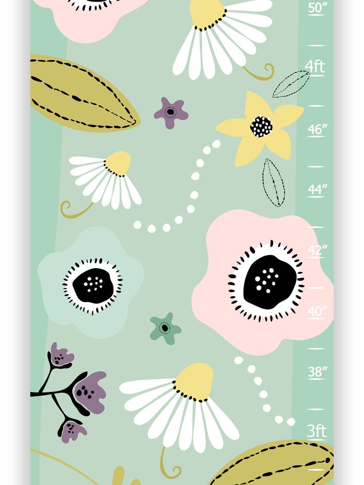 Tableau de croissance personnalisé Boho Small Name Script pour la vente par Finny and Zook