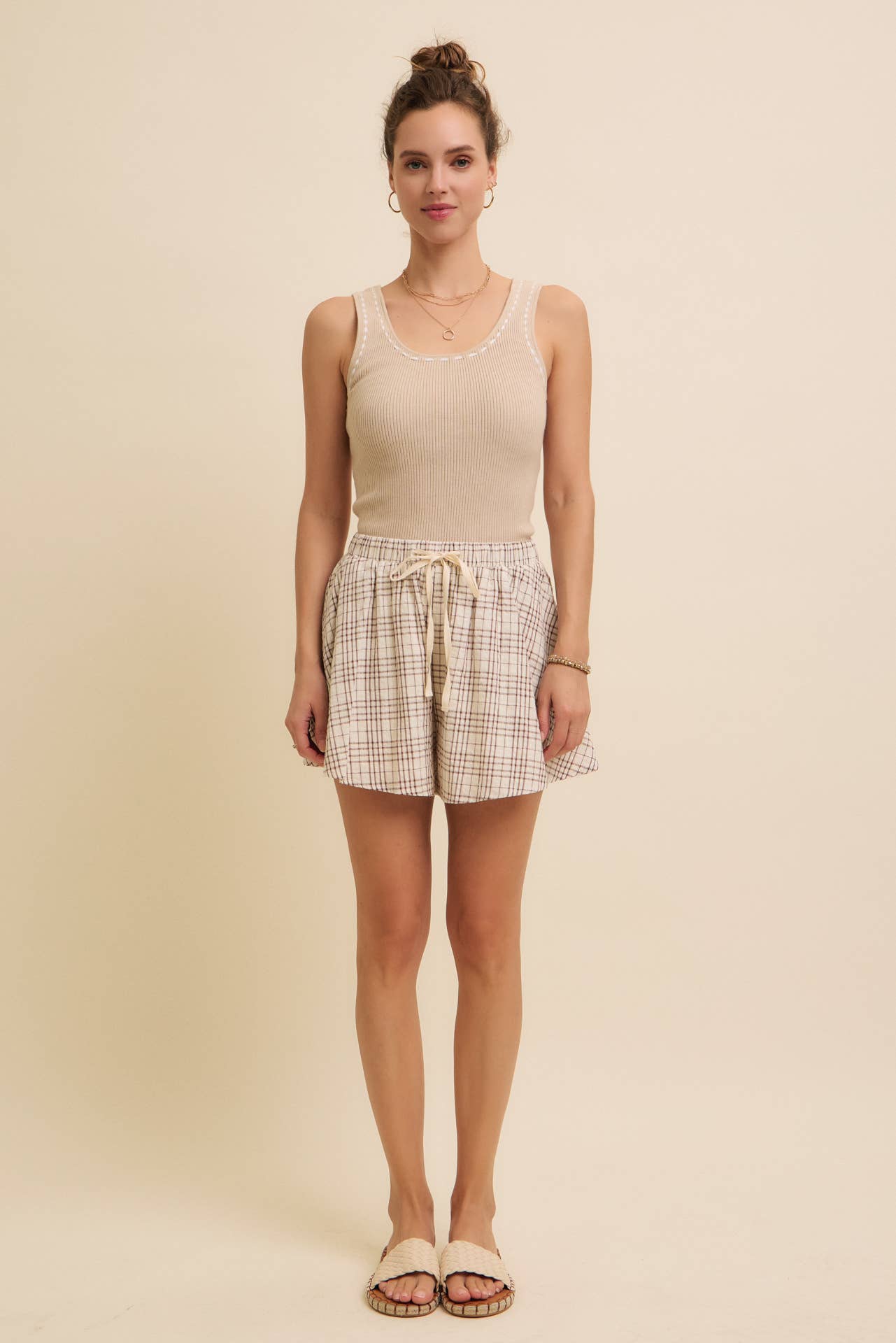 in february - Wholesale Knit Sweater - Women's - EVERYDAY SOFT CONTRAST STITCH LUXE SWEATER TANK27