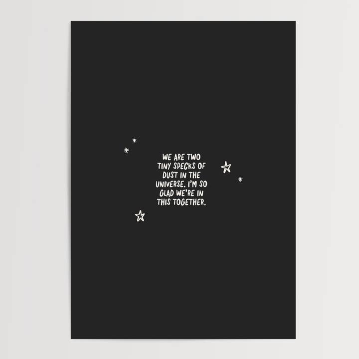 Specks of Dust Art Print for wholesale by The Shy Zebra Print Company